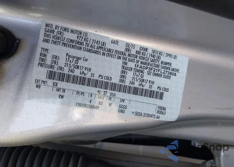 2015 Ford Focus Se из США, поврежденный, VIN 1FADP3F21FL273808